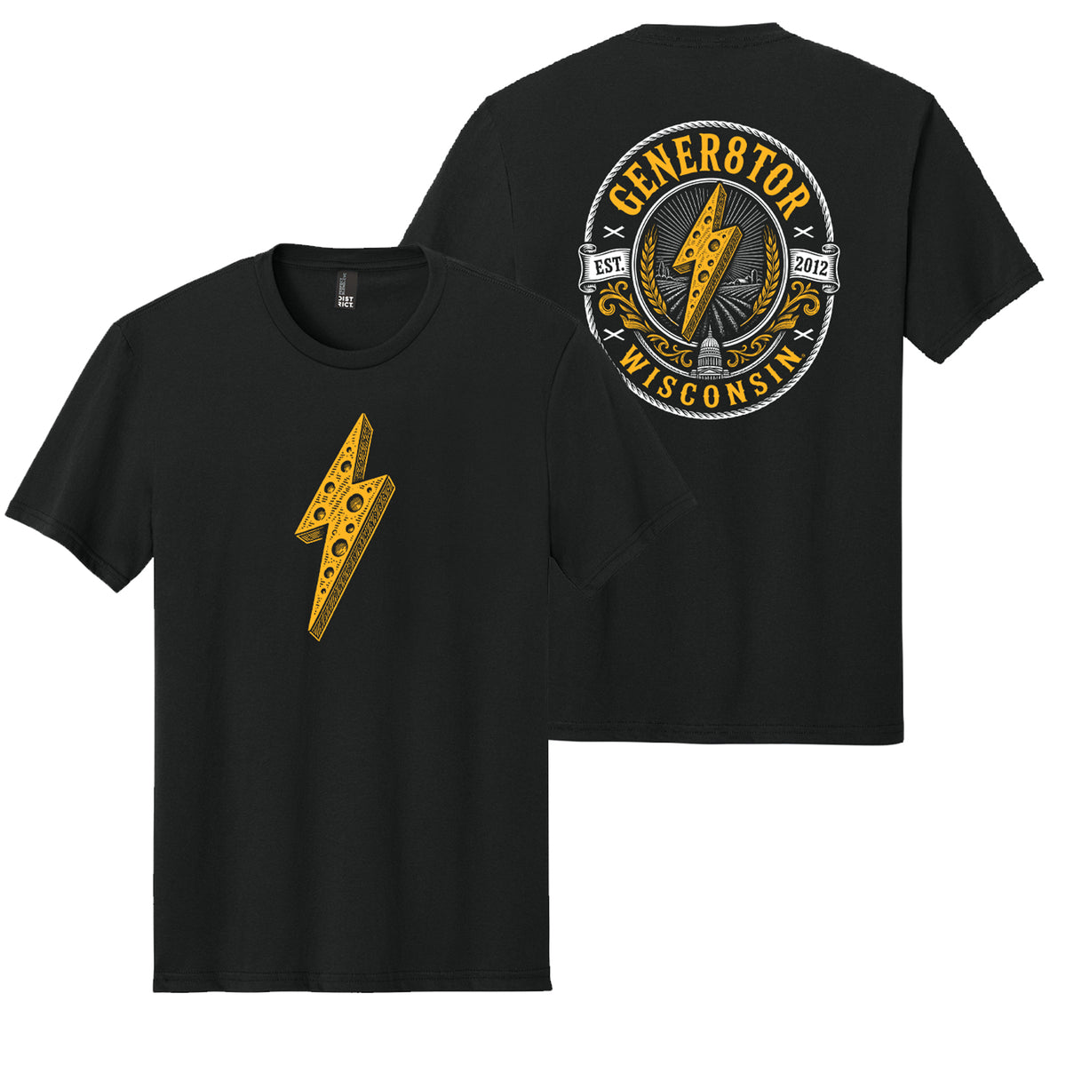 Gener8tor Cheese Tee - Black