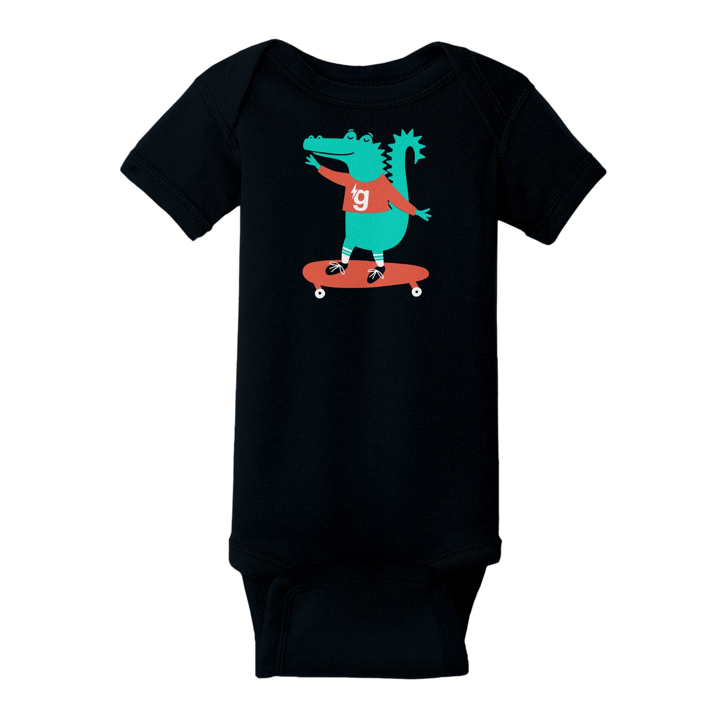 Gener8tor Alligator Onesie - Black