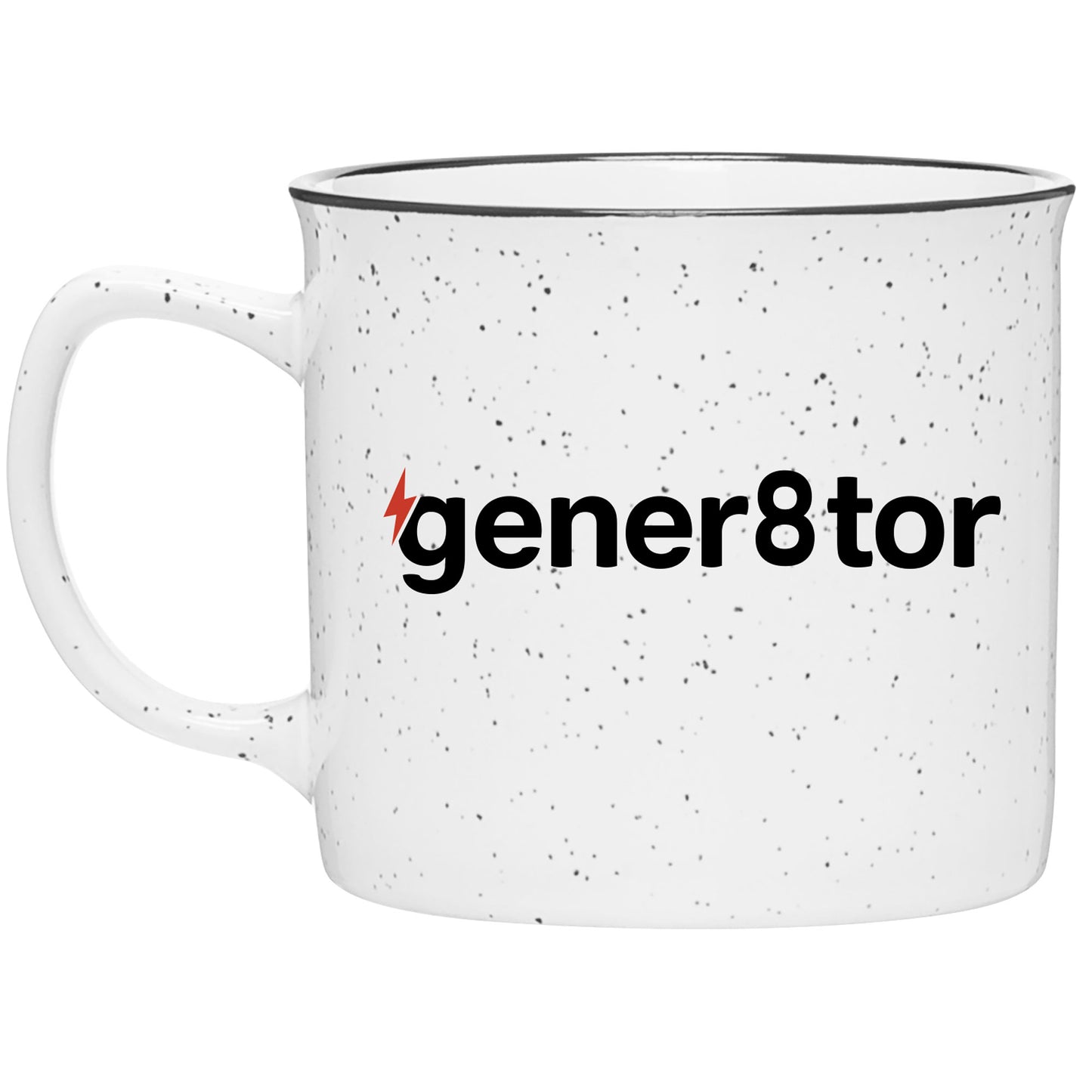 Gener8tor Campfire Mug - Speckled White