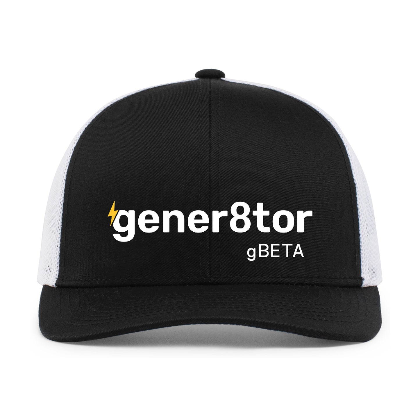 gBeta Trucker Hat - Black/White