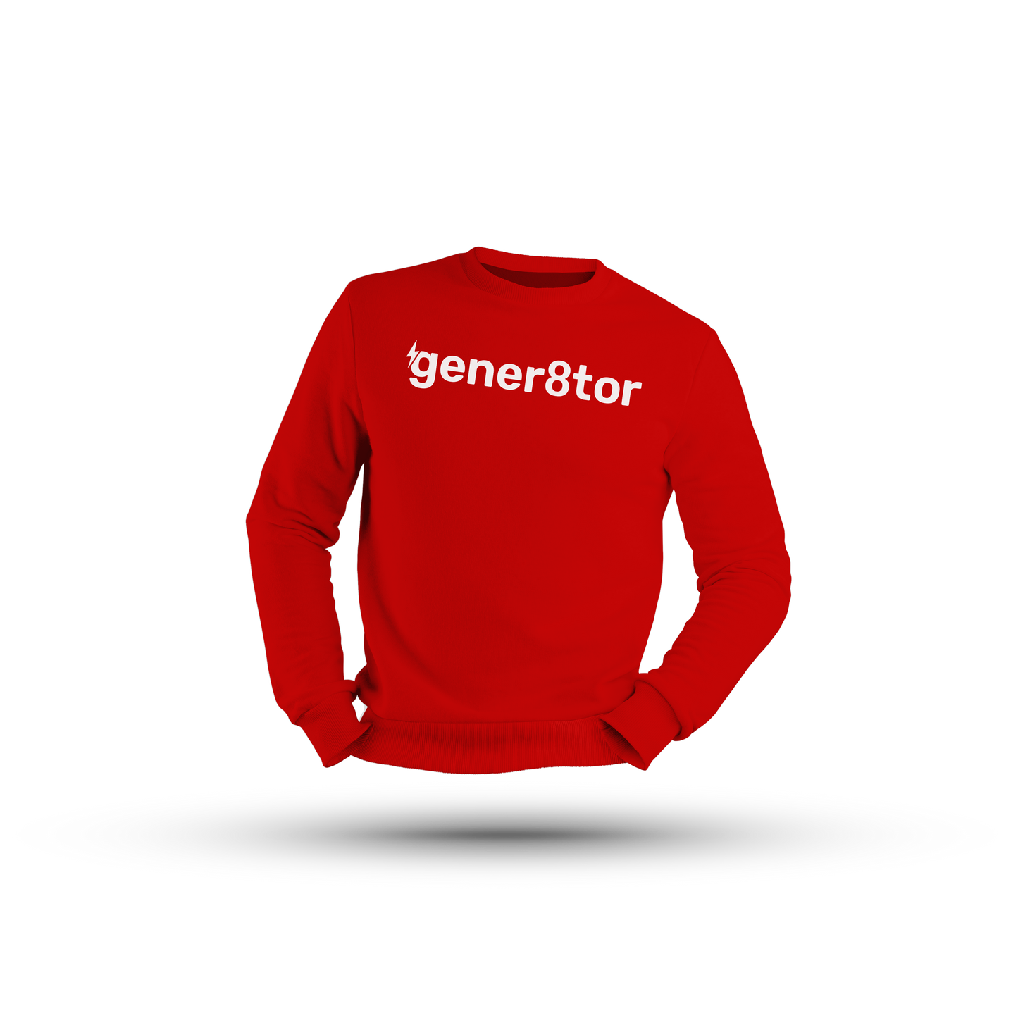 gener8tor Logo Crewneck Sweatshirt- Red