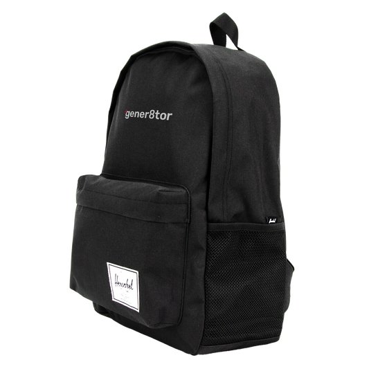 gener8tor Herschel Backpack- Black CLEARANCE