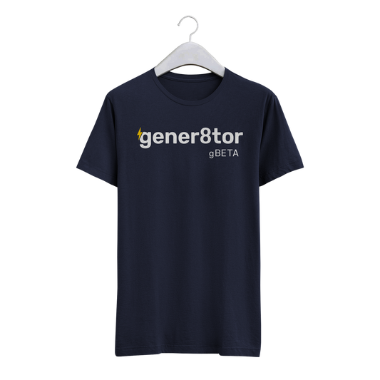 gener8tor BETA T-Shirt- Navy