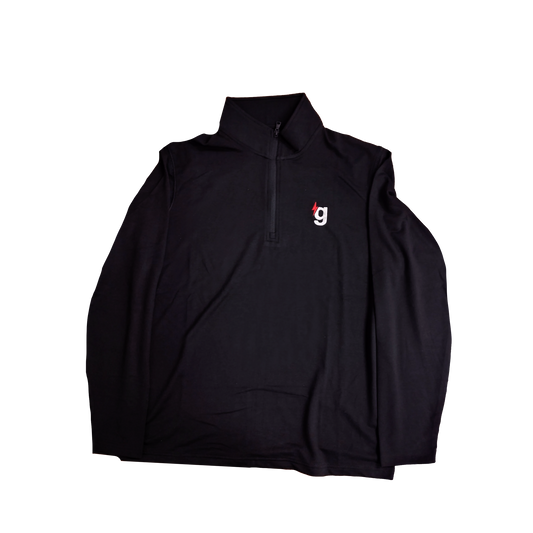 gener8tor Unisex 1/4 Zip Pullover- Black