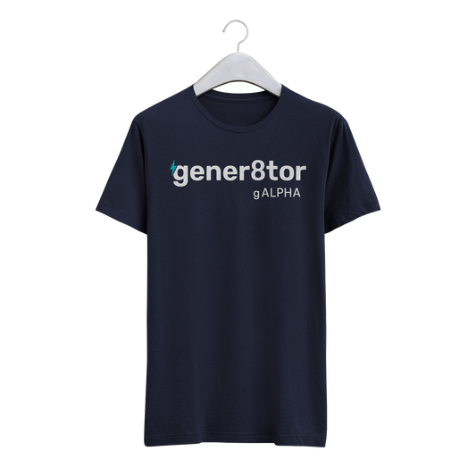 gener8tor Alpha T-Shirt-Navy