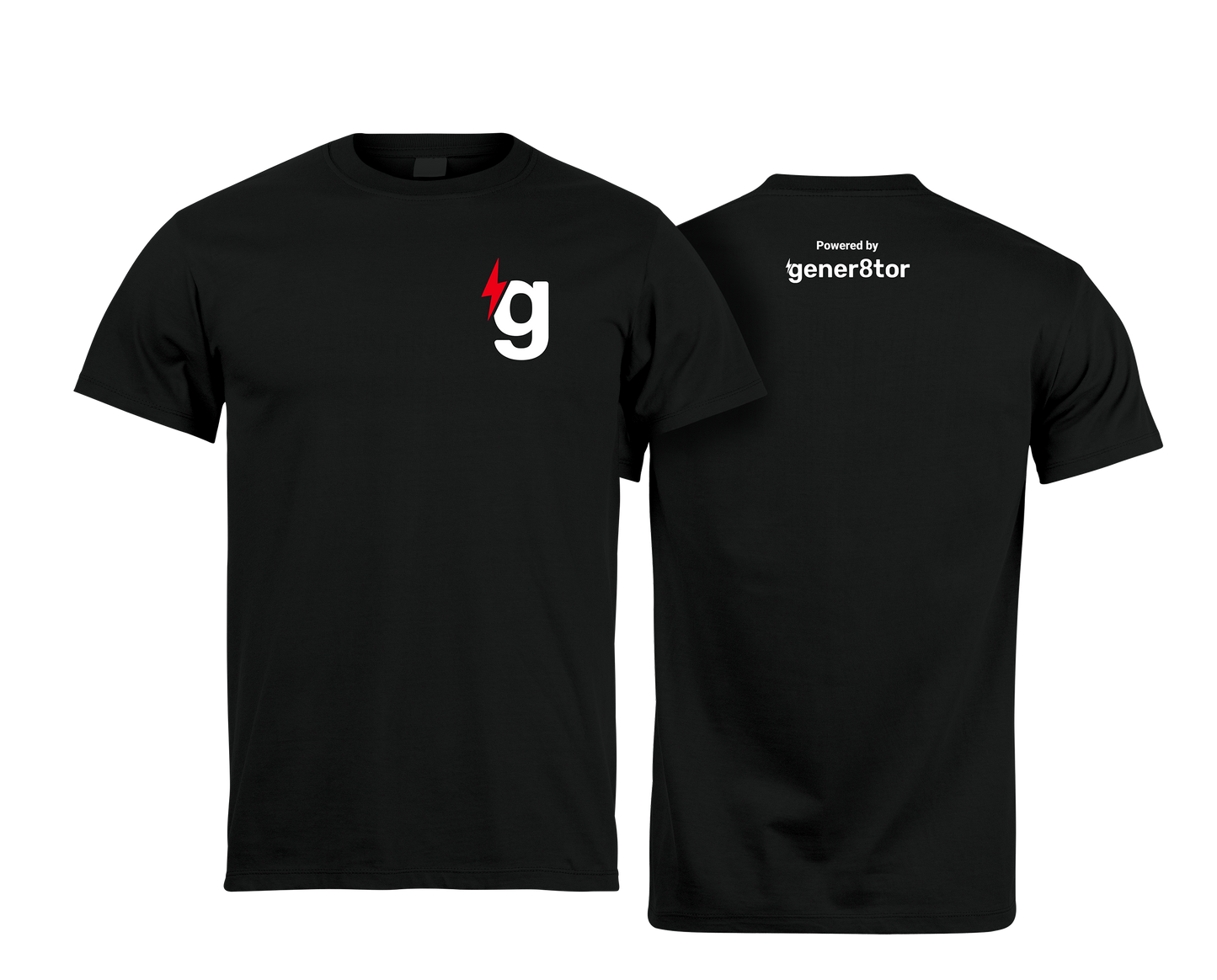 gener8tor Men's LOGO T-Shirt- Black CLEARANCE