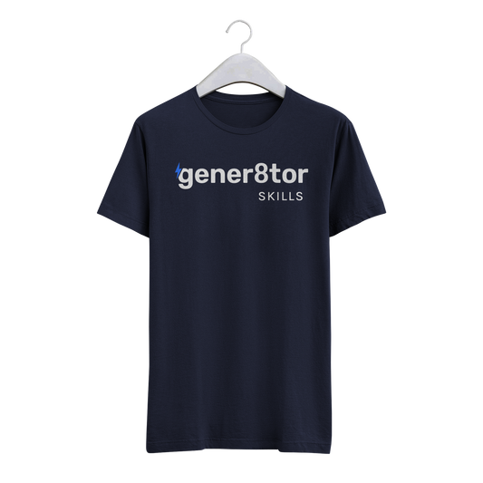 gener8tor Skills T-Shirt- Navy