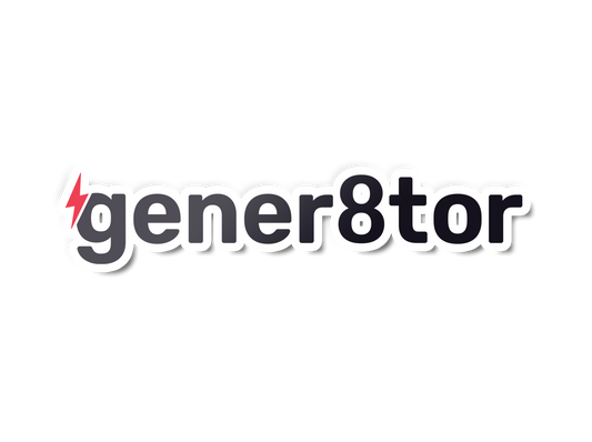 gener8tor Wordmark Sticker